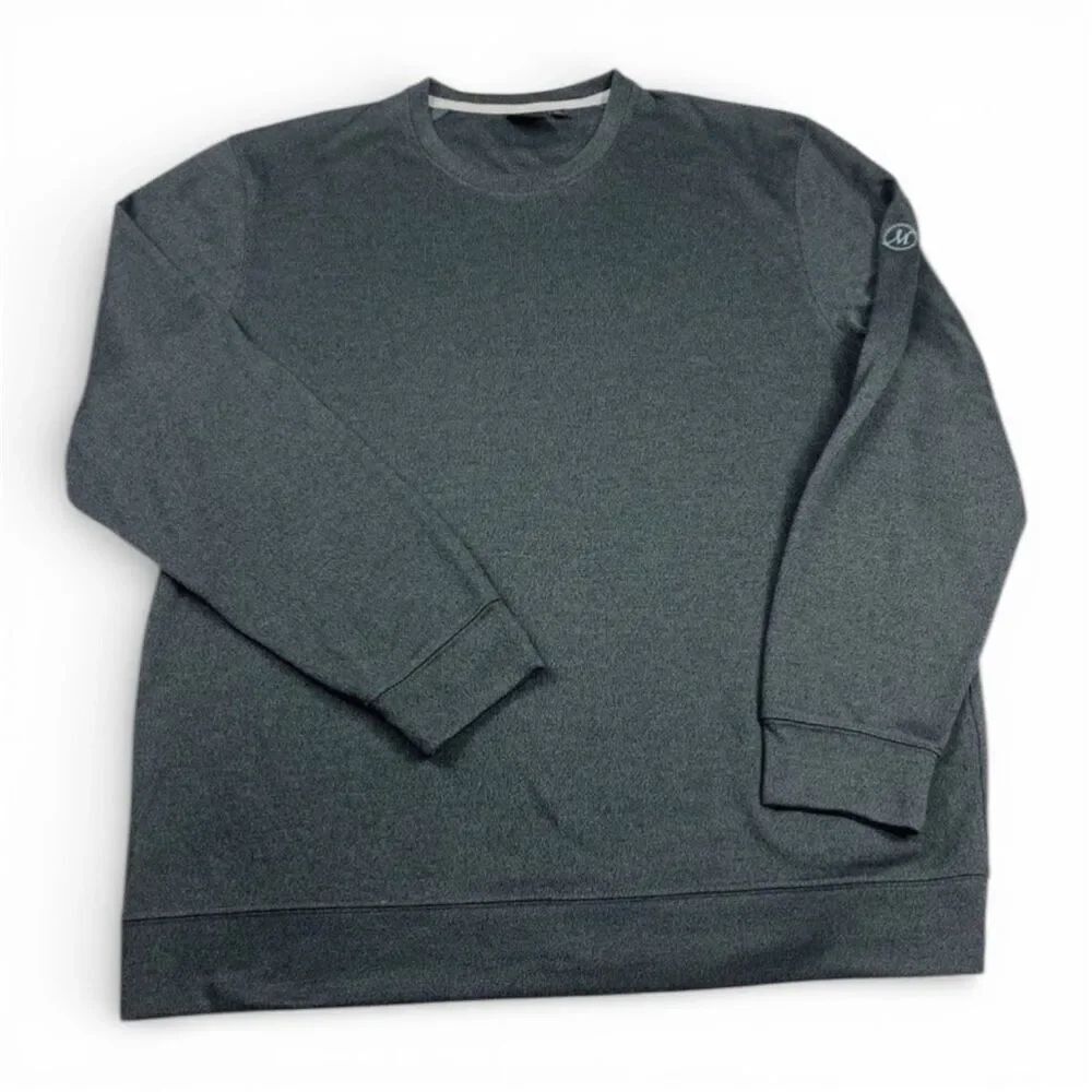 Dunning Golf Mens Classic Sweatshirt Gray Performance Simple Logo Pullover XXL